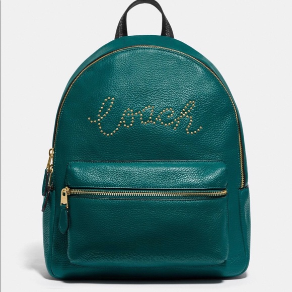 NWT Coach medium Charlie backpack studded - Picture 1 of 3